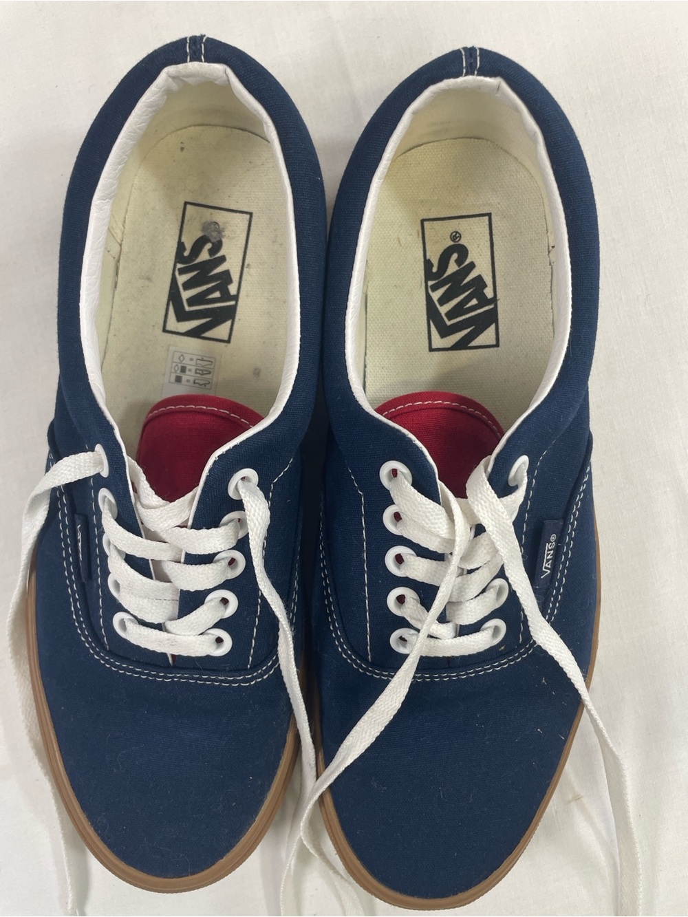 Vans Era Skate Dress Blue Chili Pepper Gum sole NEW w9.5